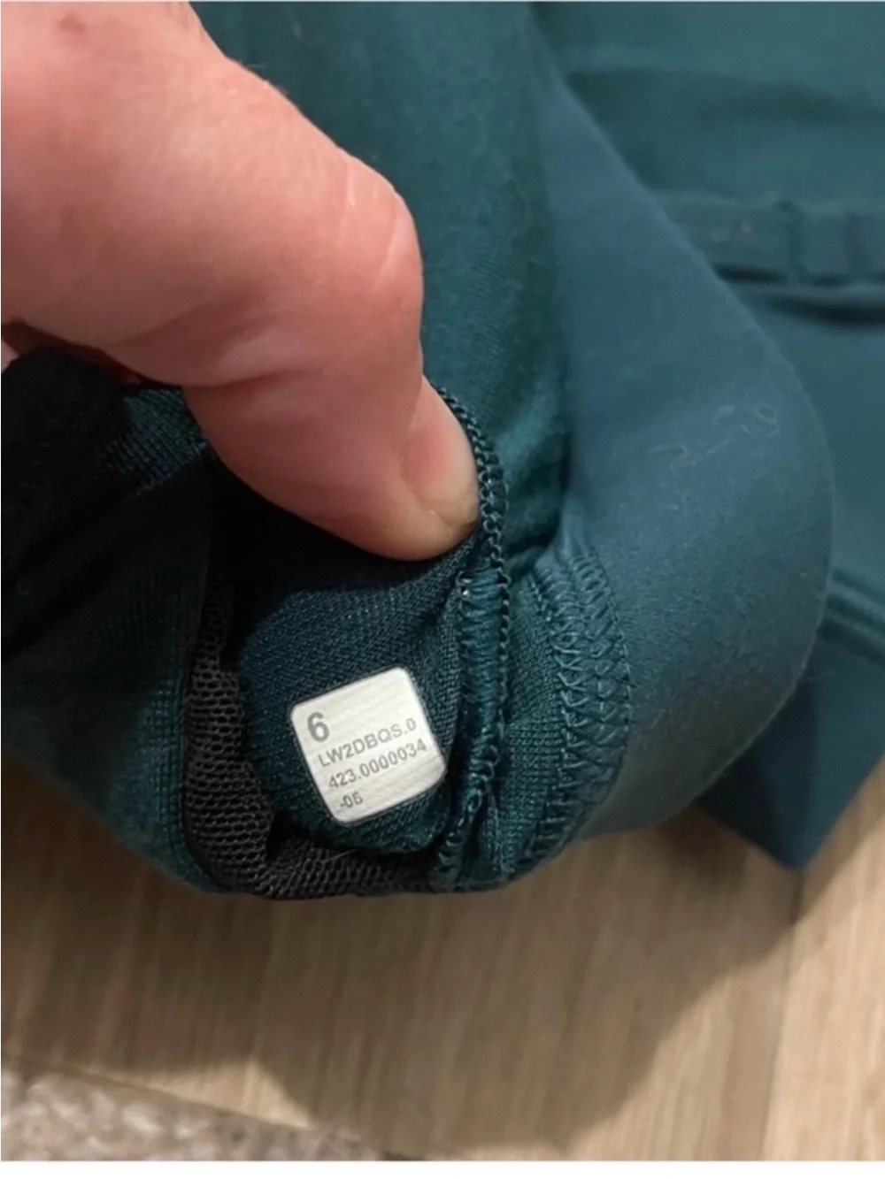 Lululemon Flow Y Bra Storm Teal Sz 6 A/C Cups